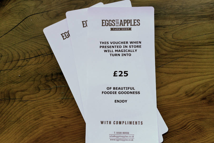 Eggs To Apples Gift Voucher